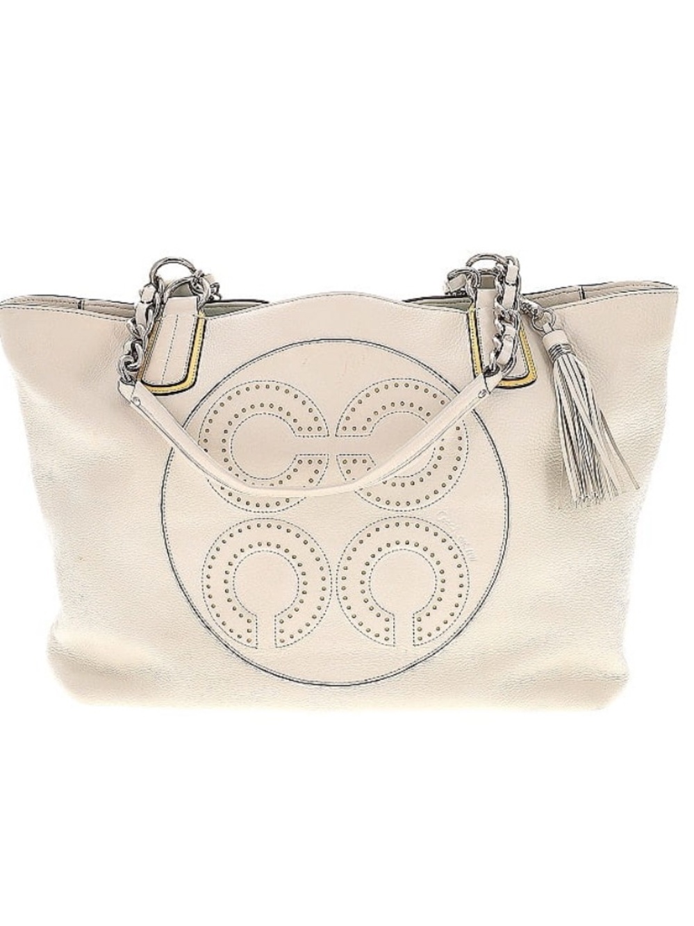 Vintage 00’s COACH Op Art Logo Medallion Tote/Shoulder Bag
